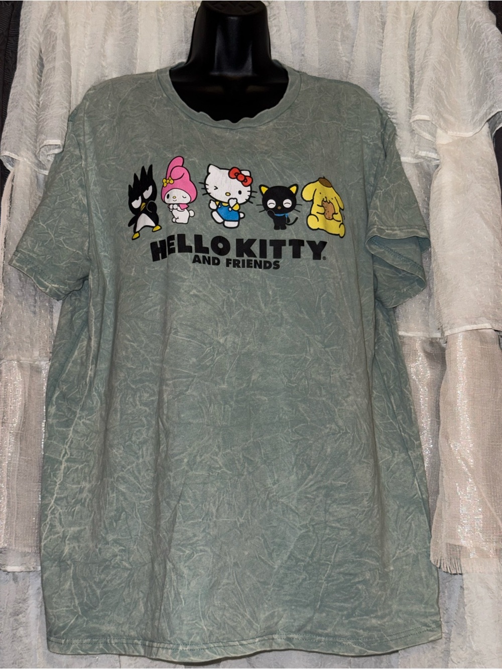 Sanrio Hello Kitty & Friends Sage Green Graphic Tee